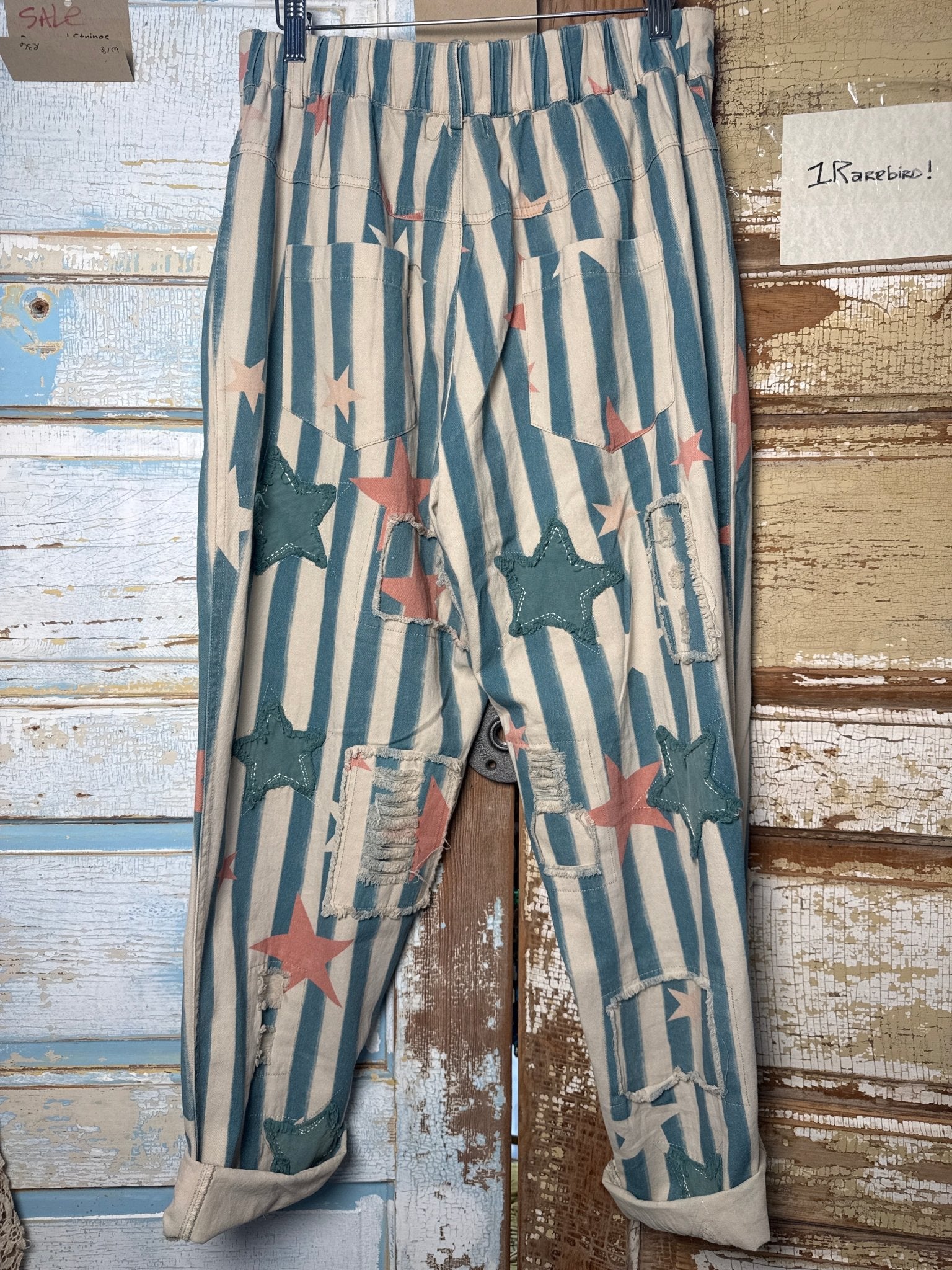 Stripes and Stars Pants - Vintage Vault Boutique