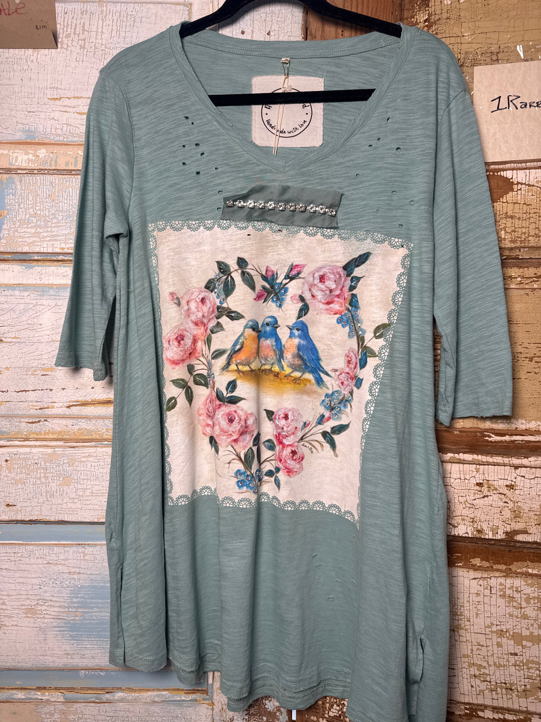 Tweetheart Vintage Rhinestone Tee
