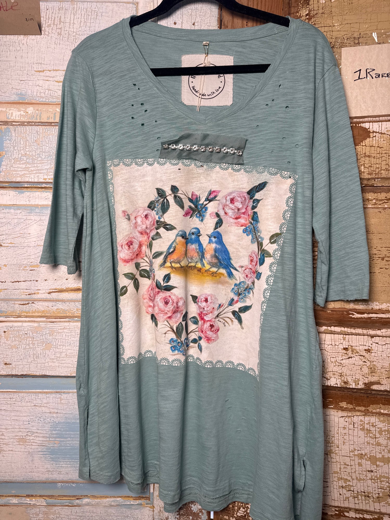Tweetheart Vintage Rhinestone Tee