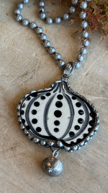 Tim Barton Black and White Necklace