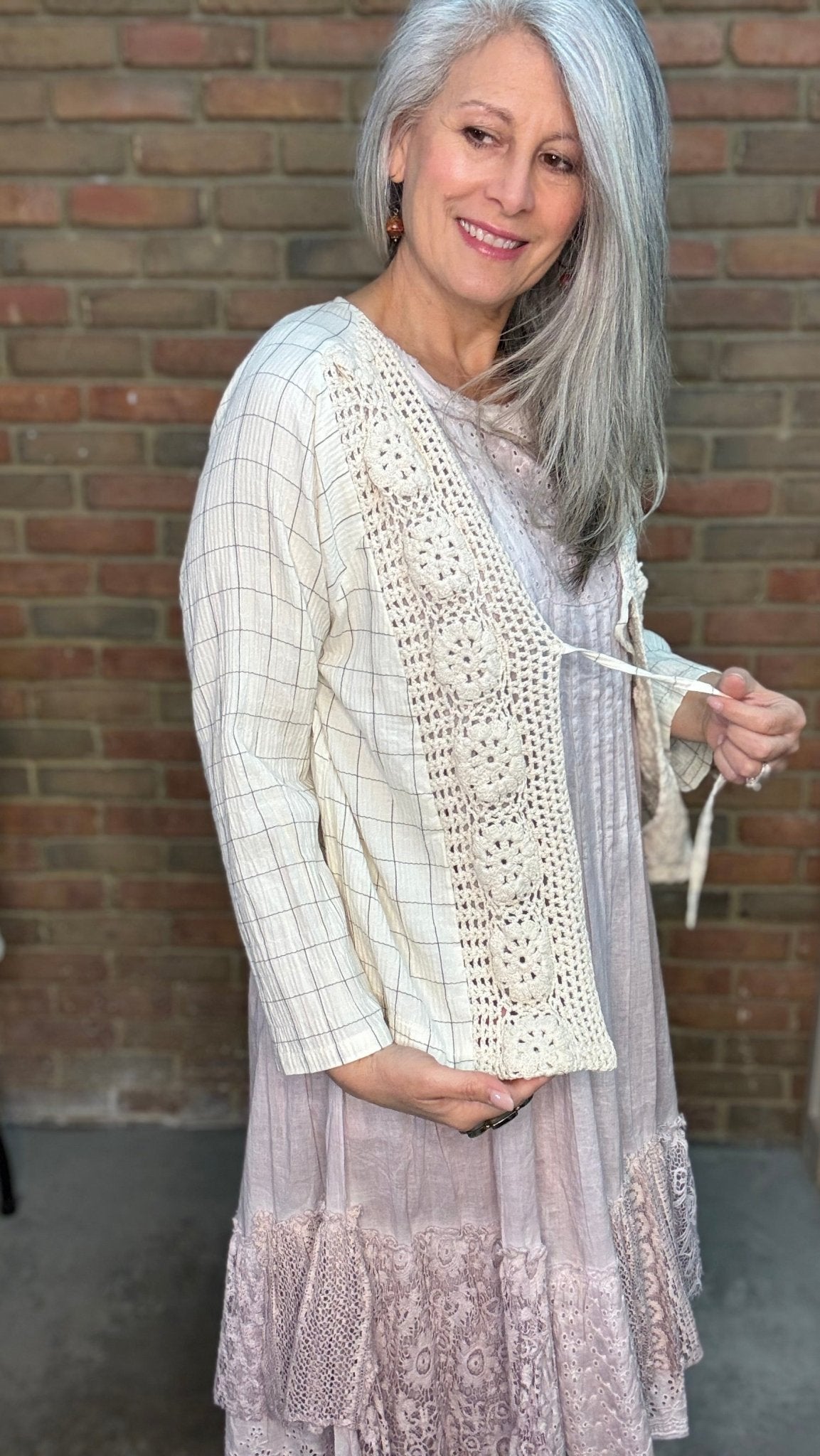 CHANTAL - CHECK JACKET - Vintage Vault Boutique