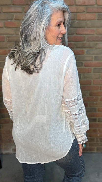 White Lace Blouse