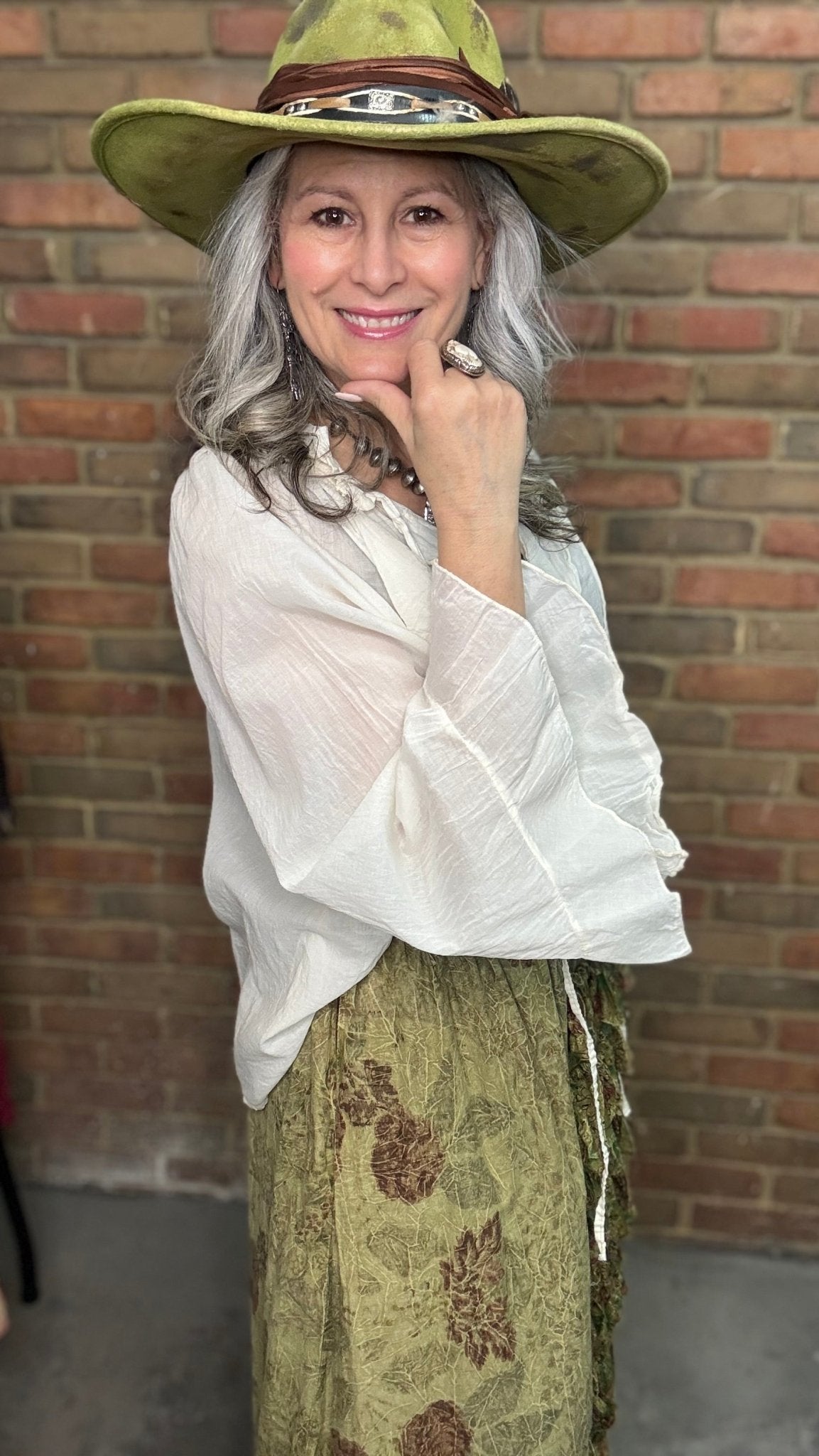 Gloria Cotton Blouse - Vintage Vault Boutique