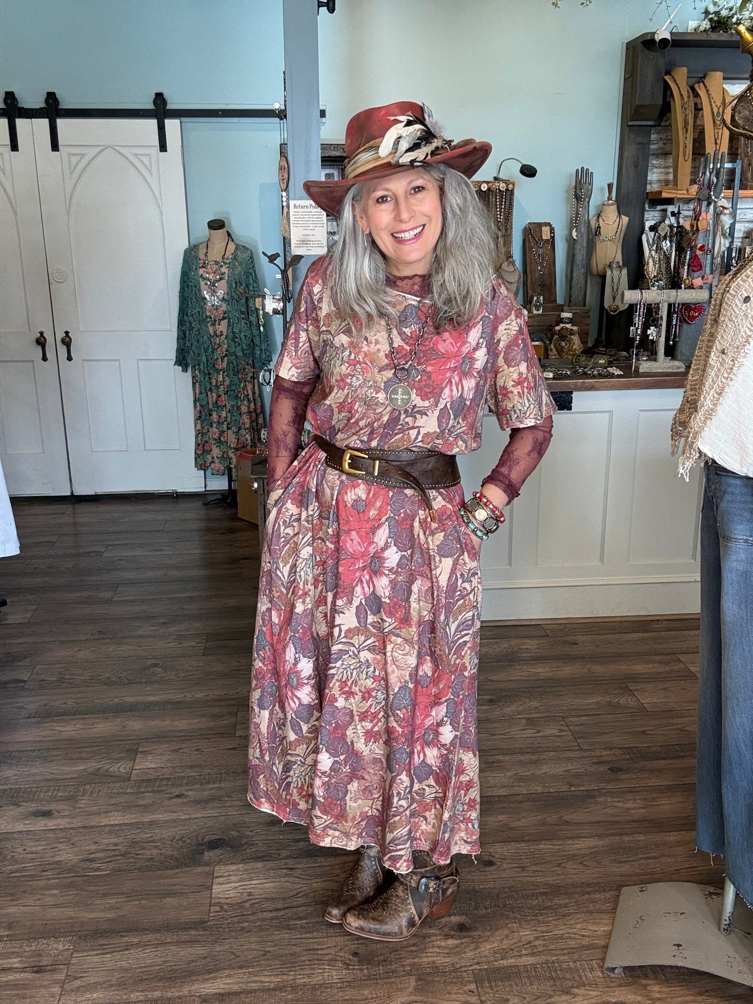Weekend Wander Dress - Woodland Meadow - Vintage Vault Boutique