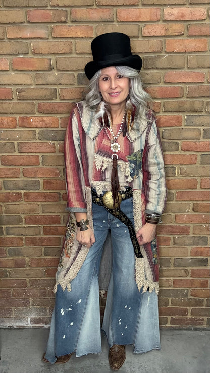 Bleached Wide Leg Jeans