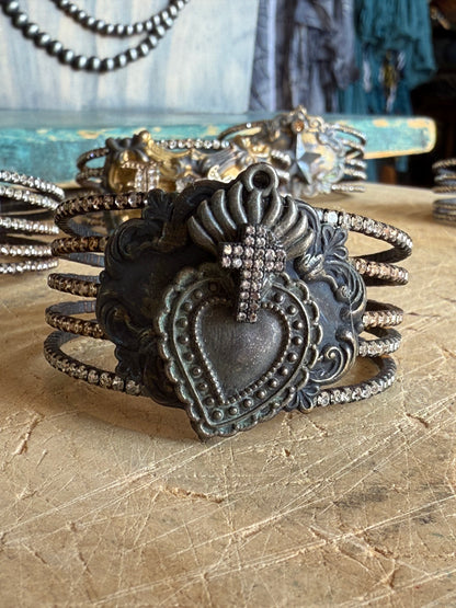 Rhinestone Cuff Bracelet