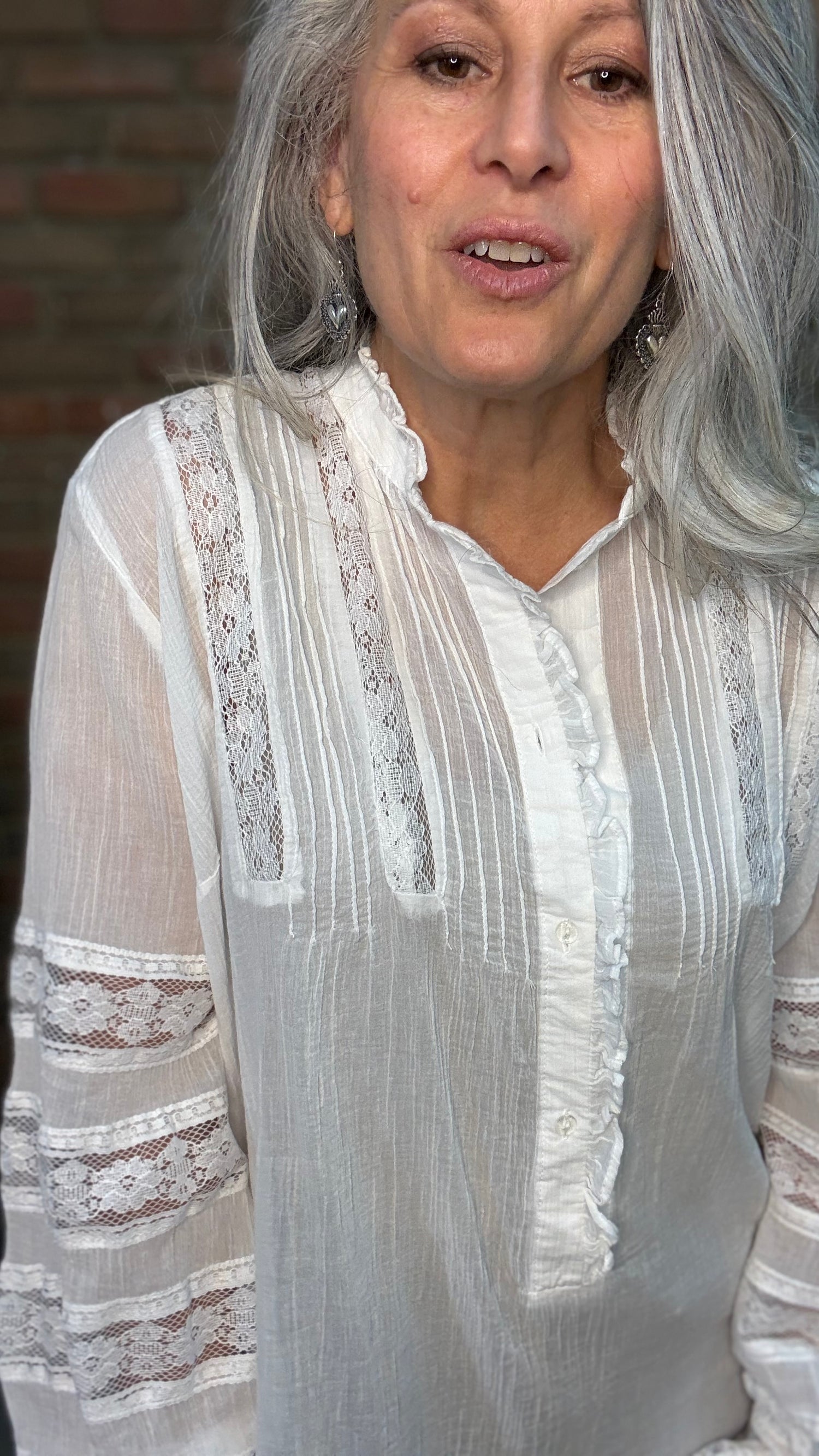 White Lace Blouse