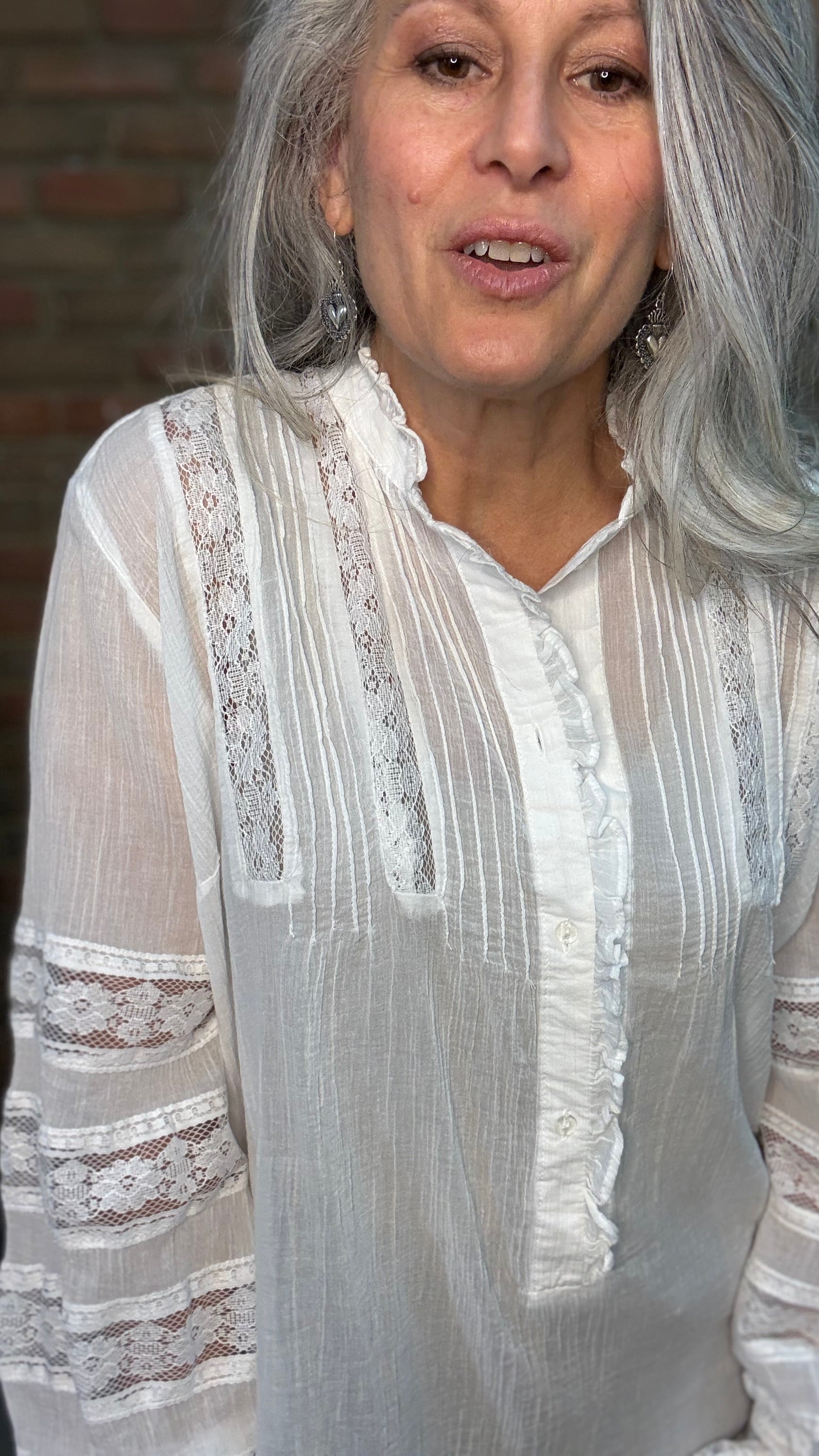 White Lace Blouse