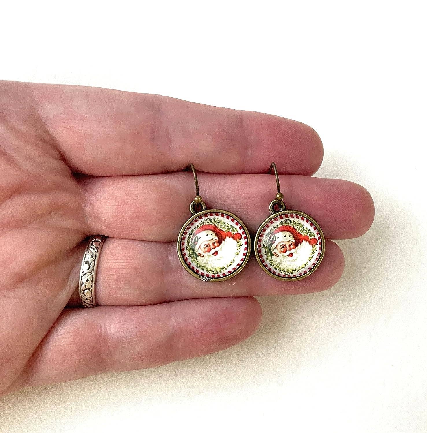 Vintage Santa Claus  Earrings