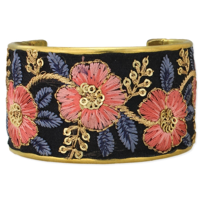 Vintage Embroidery Cuff Bracelet