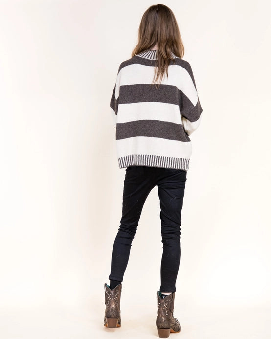 Wide Breton Stripes Weekend Sweater