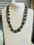 Chained Onyx - Necklace - Vintage Vault Boutique