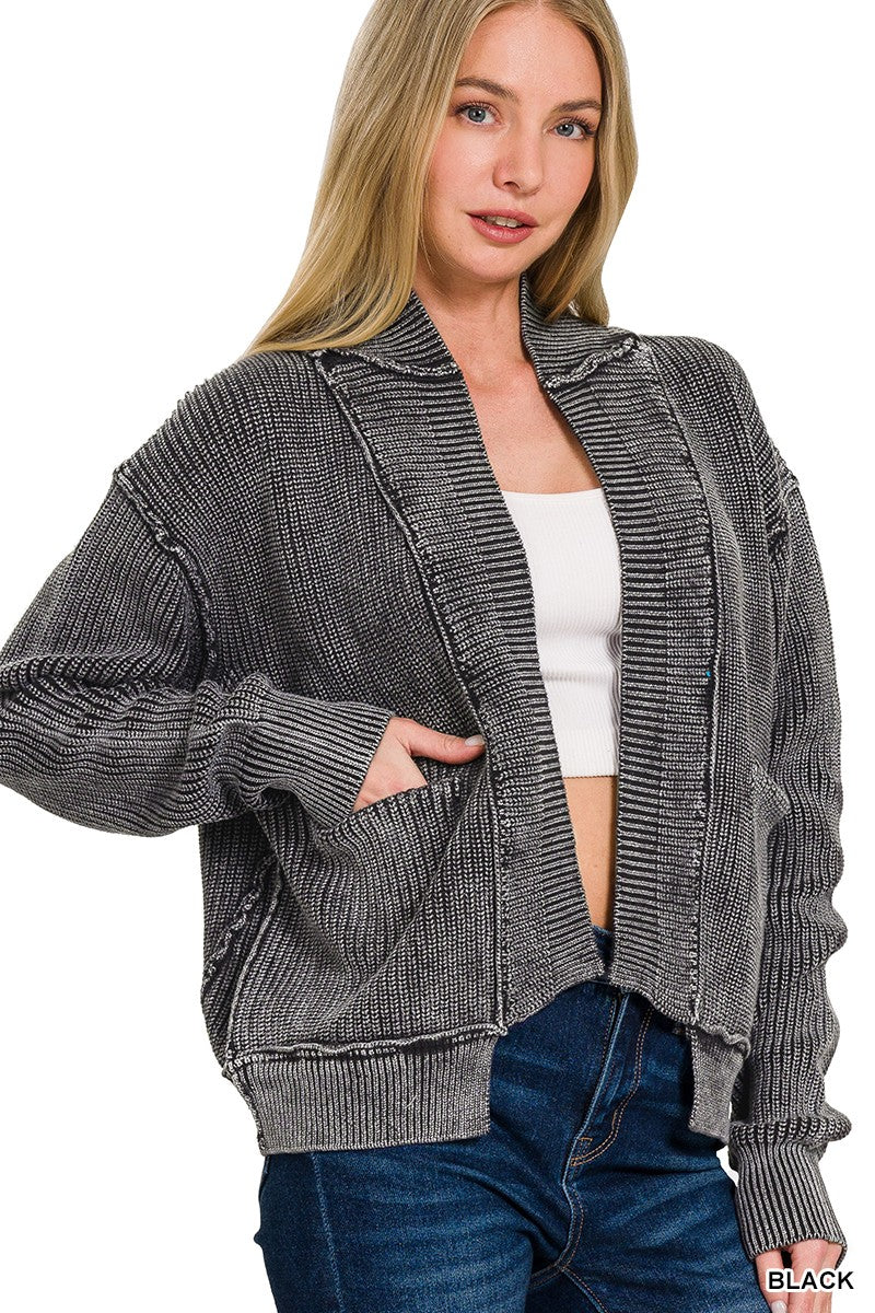 Drop Shoulder Cardigan