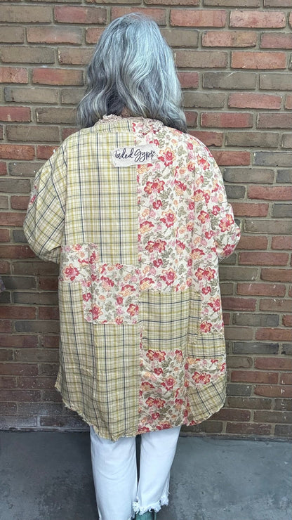 Wildflower Fountain Jacket - Vintage Vault Boutique