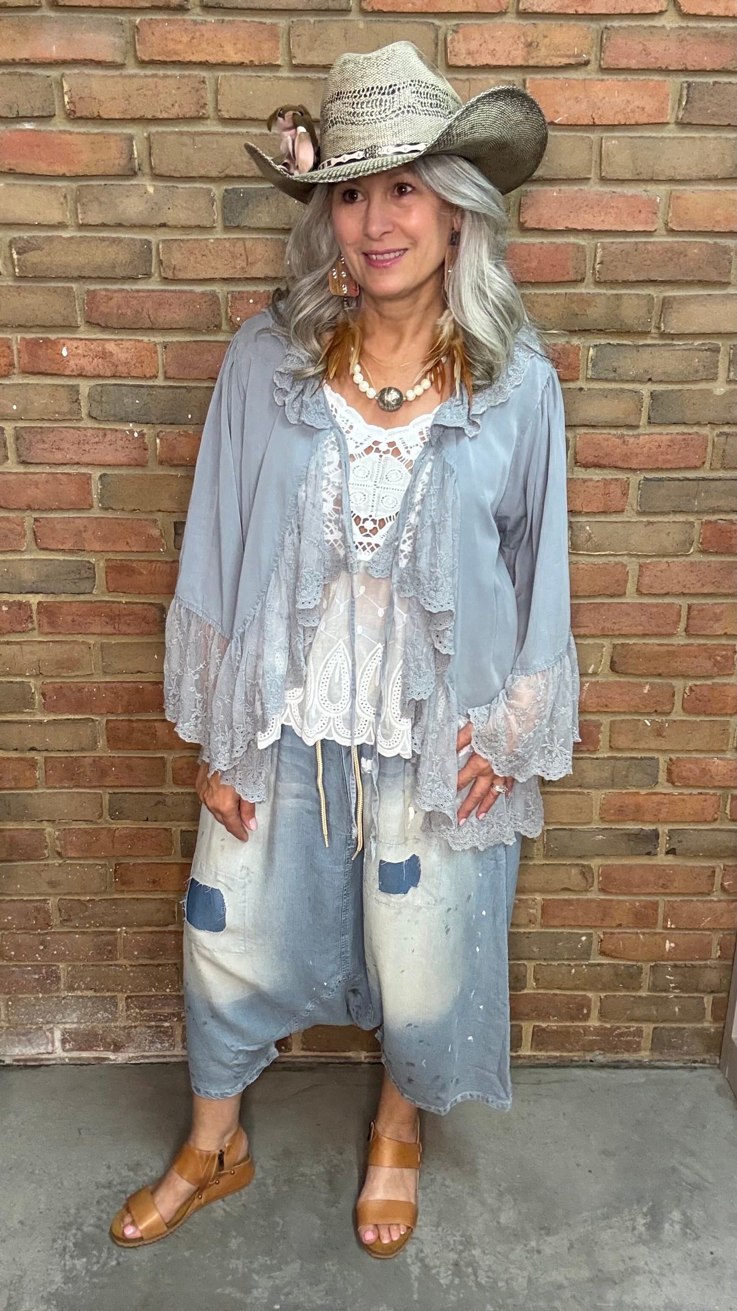 Earthsong Harem Pants - Chambray