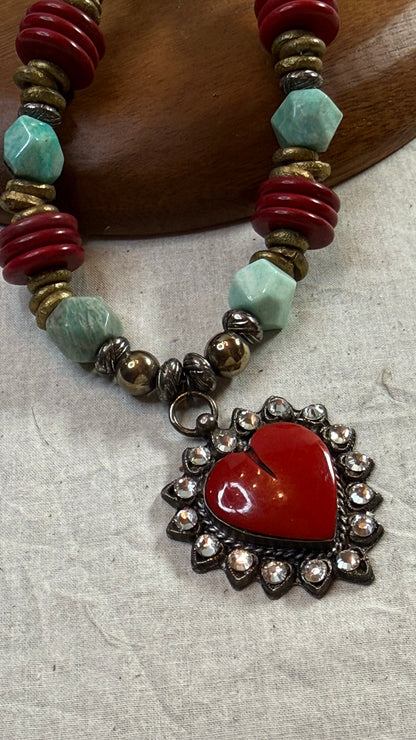 Red Heart Necklace