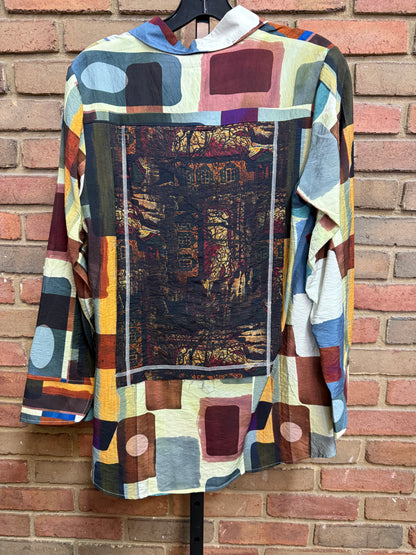 Printed Patch Back Shirt