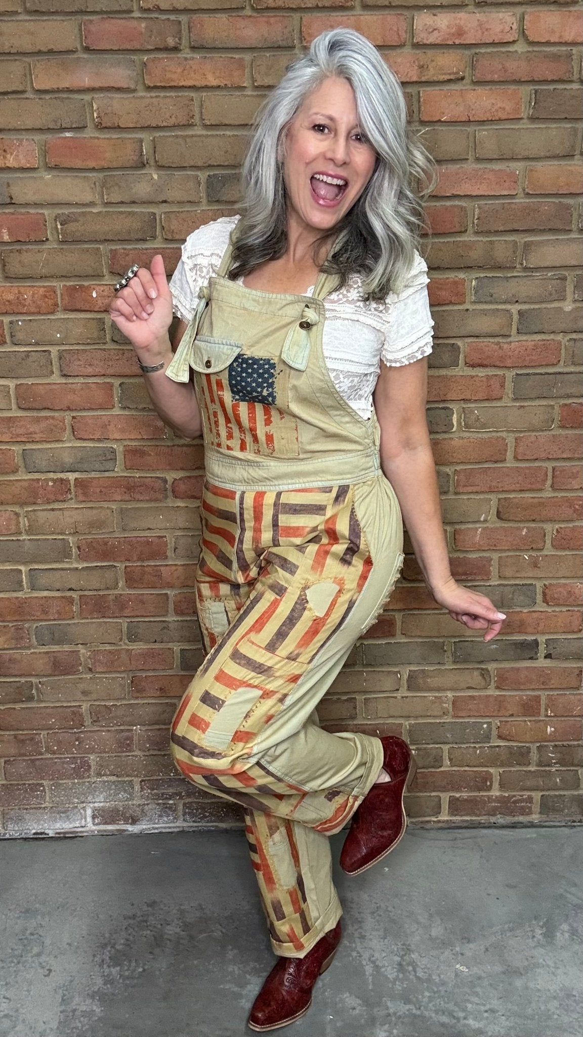 Americana Overalls - Vintage Vault Boutique