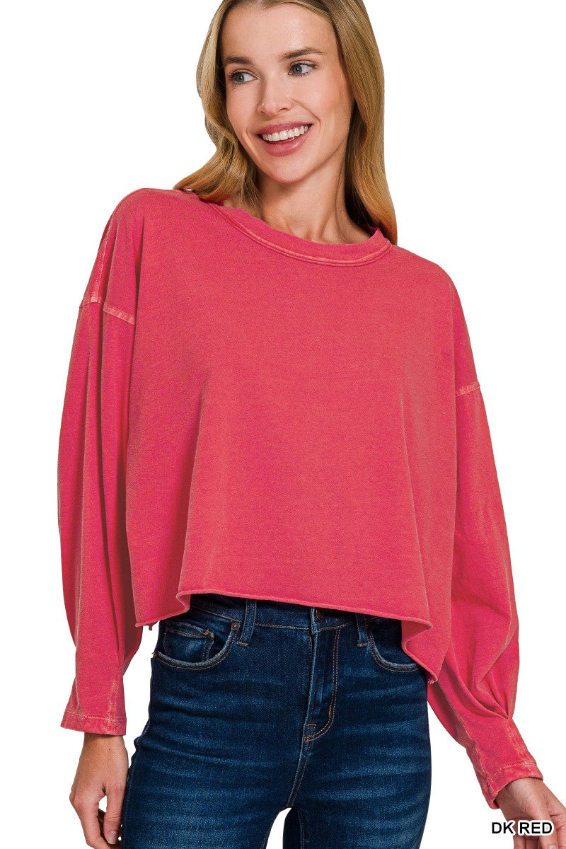 Round Neck Crop Tee