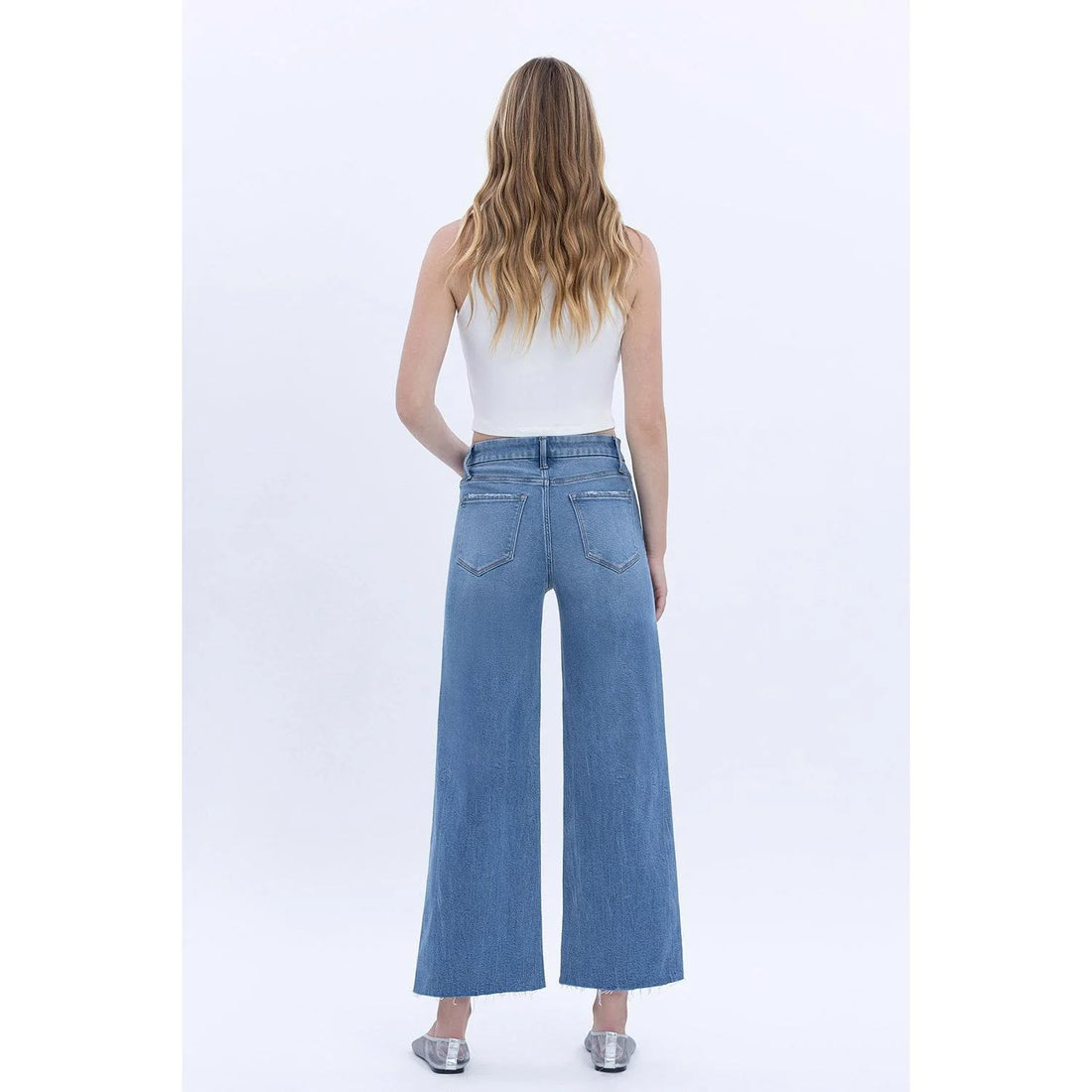 Olivia - High Rise Crop Wide Leg
