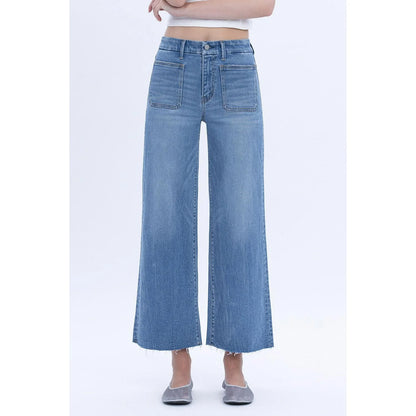 Olivia - High Rise Crop Wide Leg