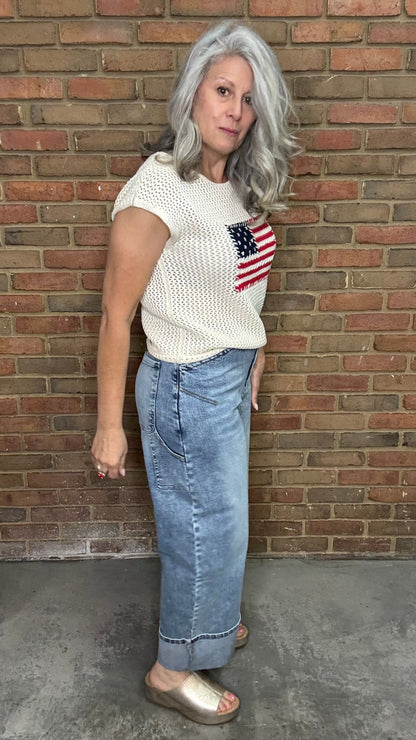 Washed and Worn Slim Barrel Jean - Vintage Vault Boutique