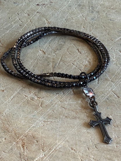 Black Diamond Stretch Bracelet Set