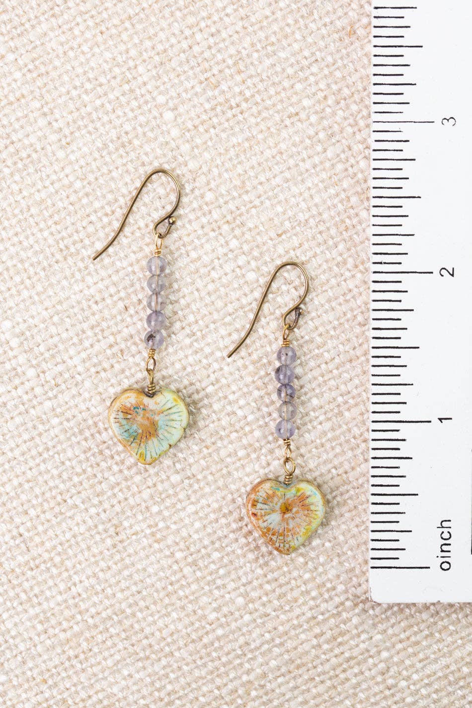 Folklore Tanzanite Simple Earrings E019 - Vintage Vault Boutique