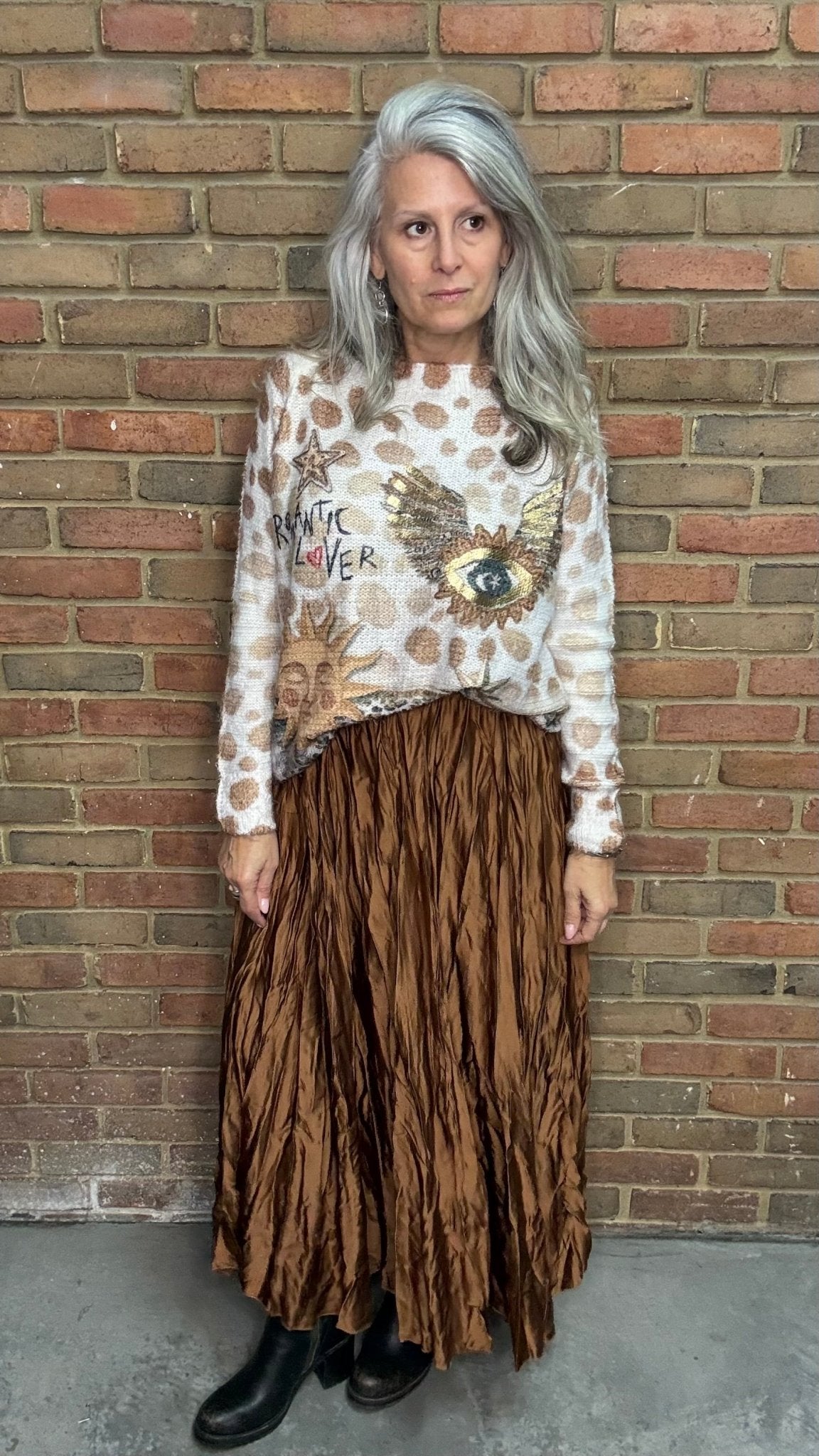 Crushed Skirt - Vintage Vault Boutique