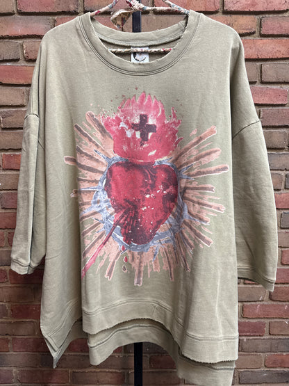Dance With the Moon Sweatshirt - Olive Sacred