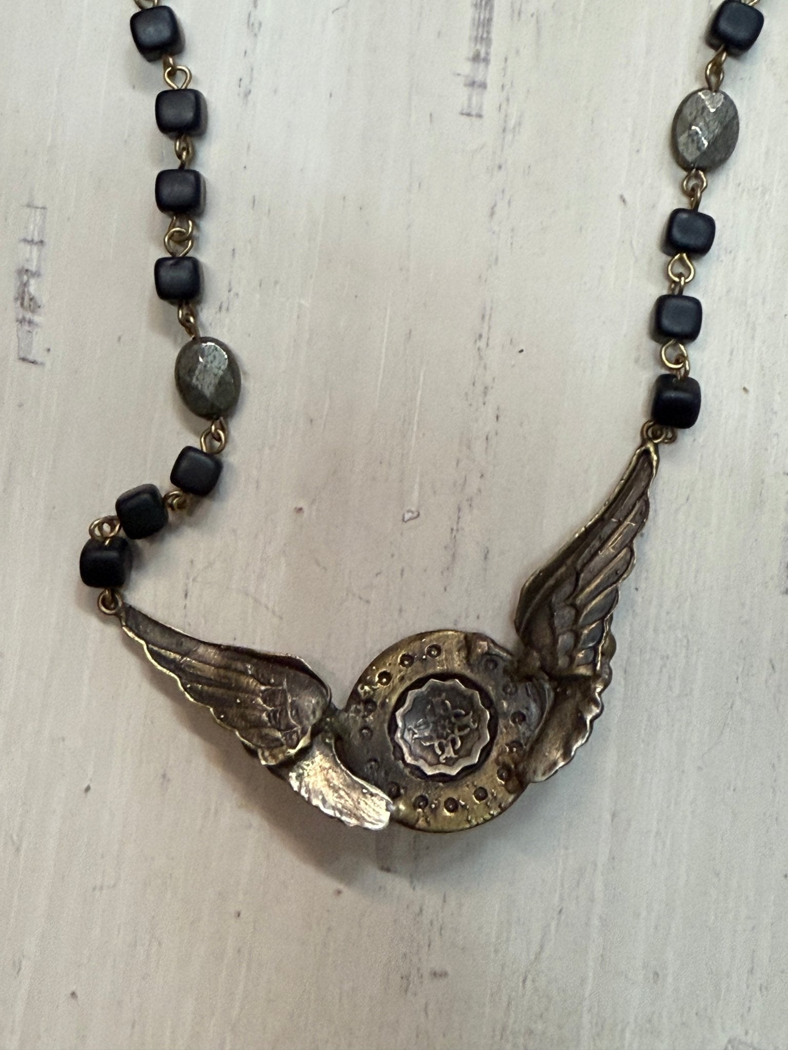 Winged Cross Necklace - Vintage Vault Boutique