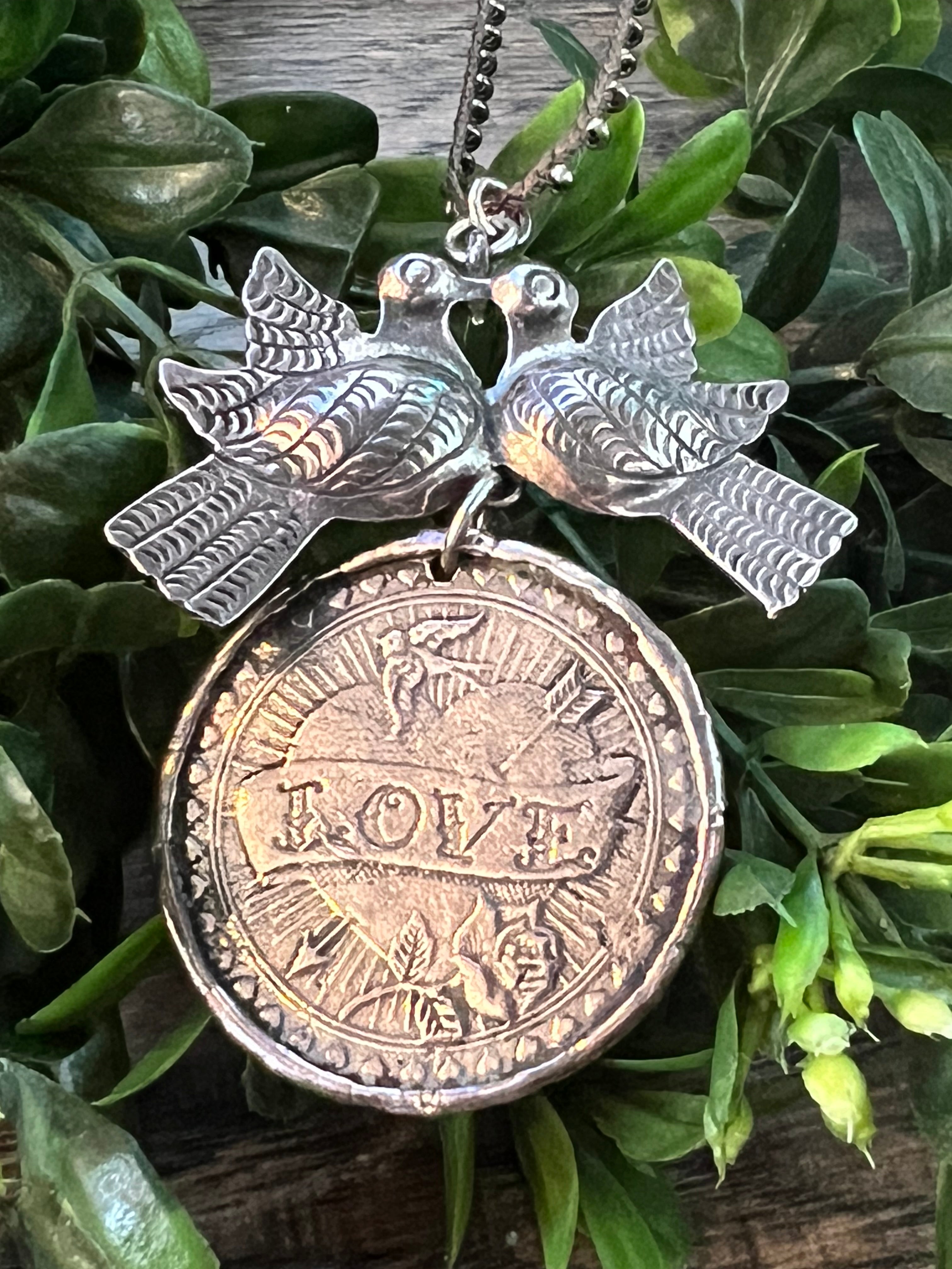 Love Bird Token Necklace