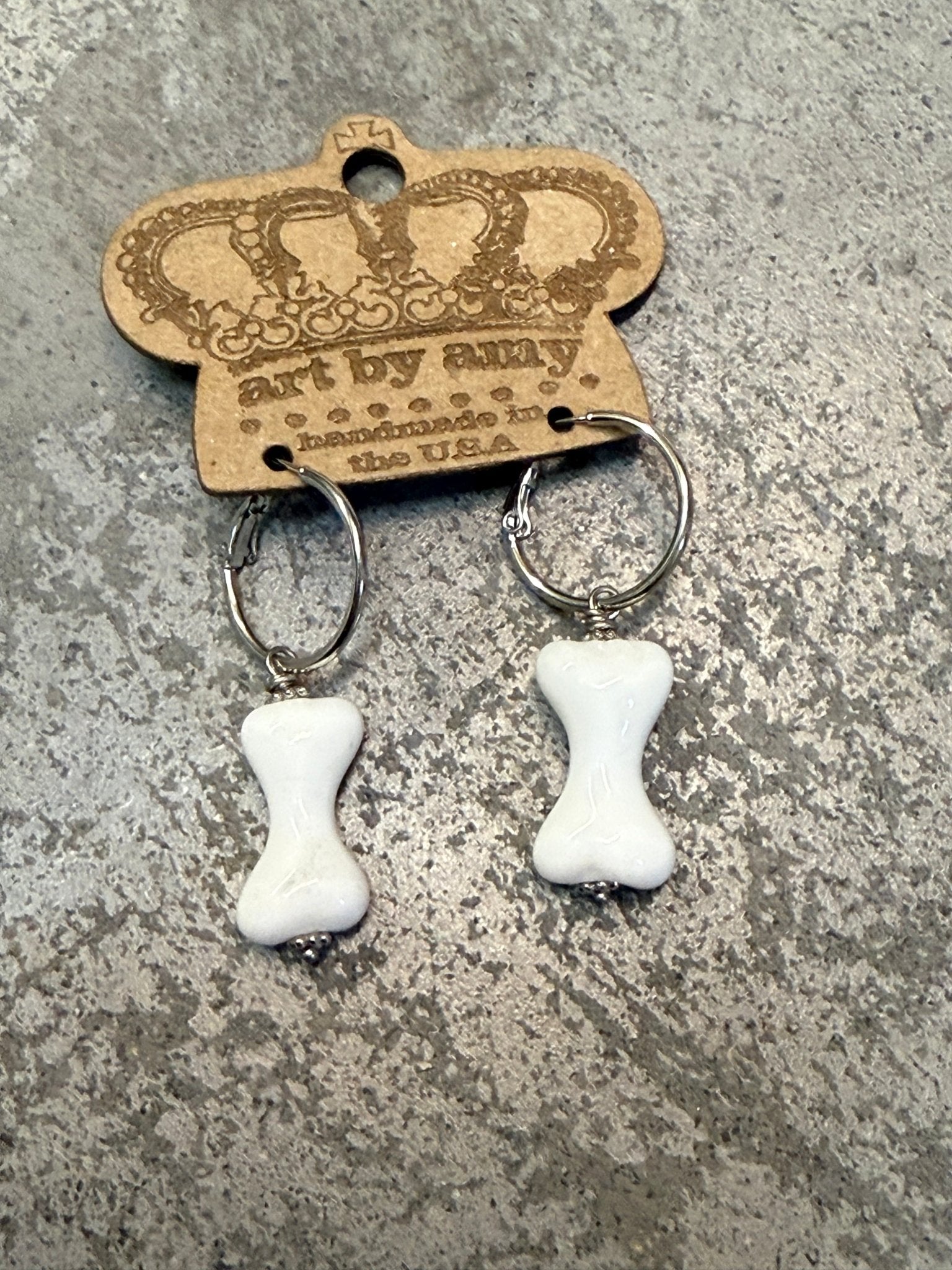 Give a Dog a Bone Earring - Vintage Vault Boutique