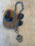 Crown Heart on Diamond Charm Holder Necklace - Vintage Vault Boutique