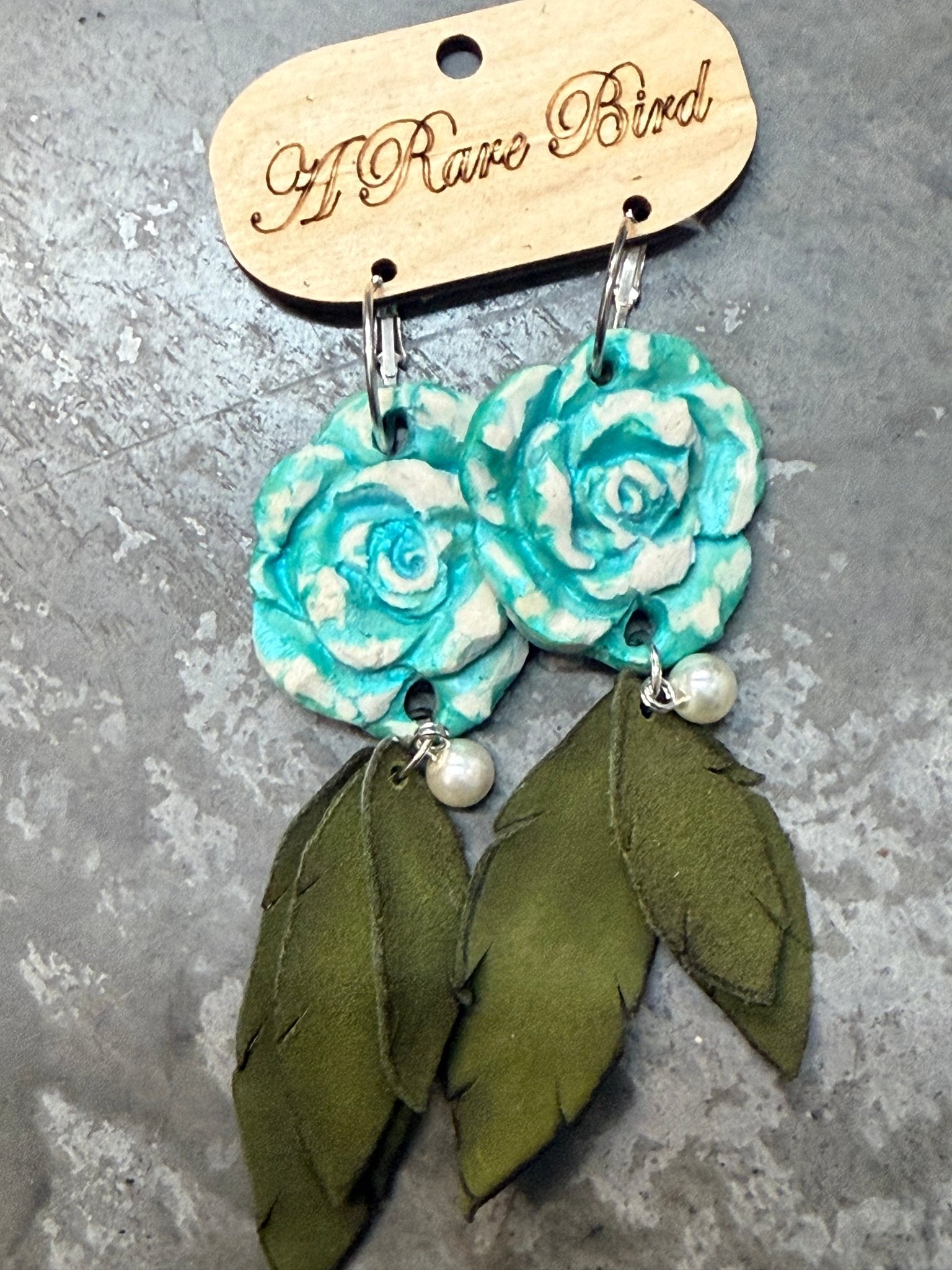 Rose Earrings - Vintage Vault Boutique