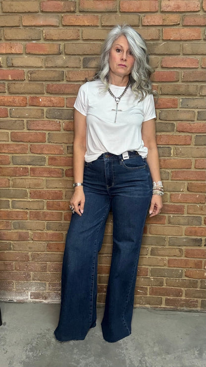 Judy Blue Retro Wide Leg - Vintage Vault Boutique