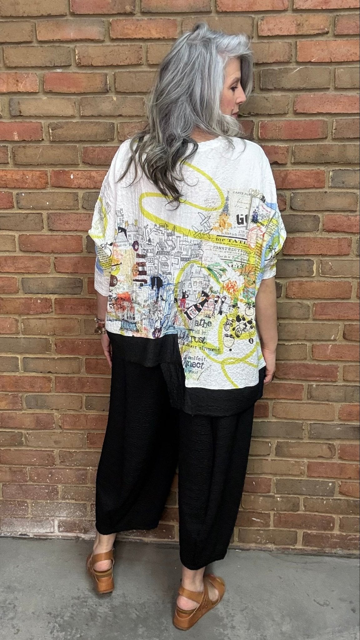 Loose Wide Waffle Pant - Vintage Vault Boutique