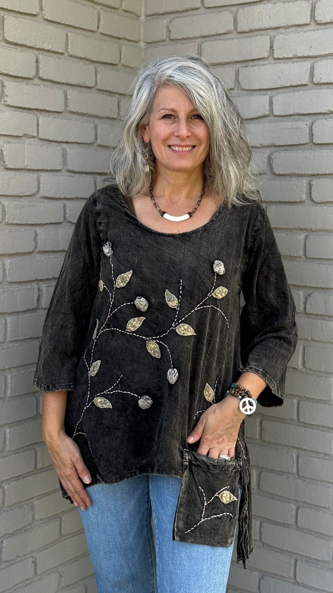 Flowers and a Hanging Pocket Top