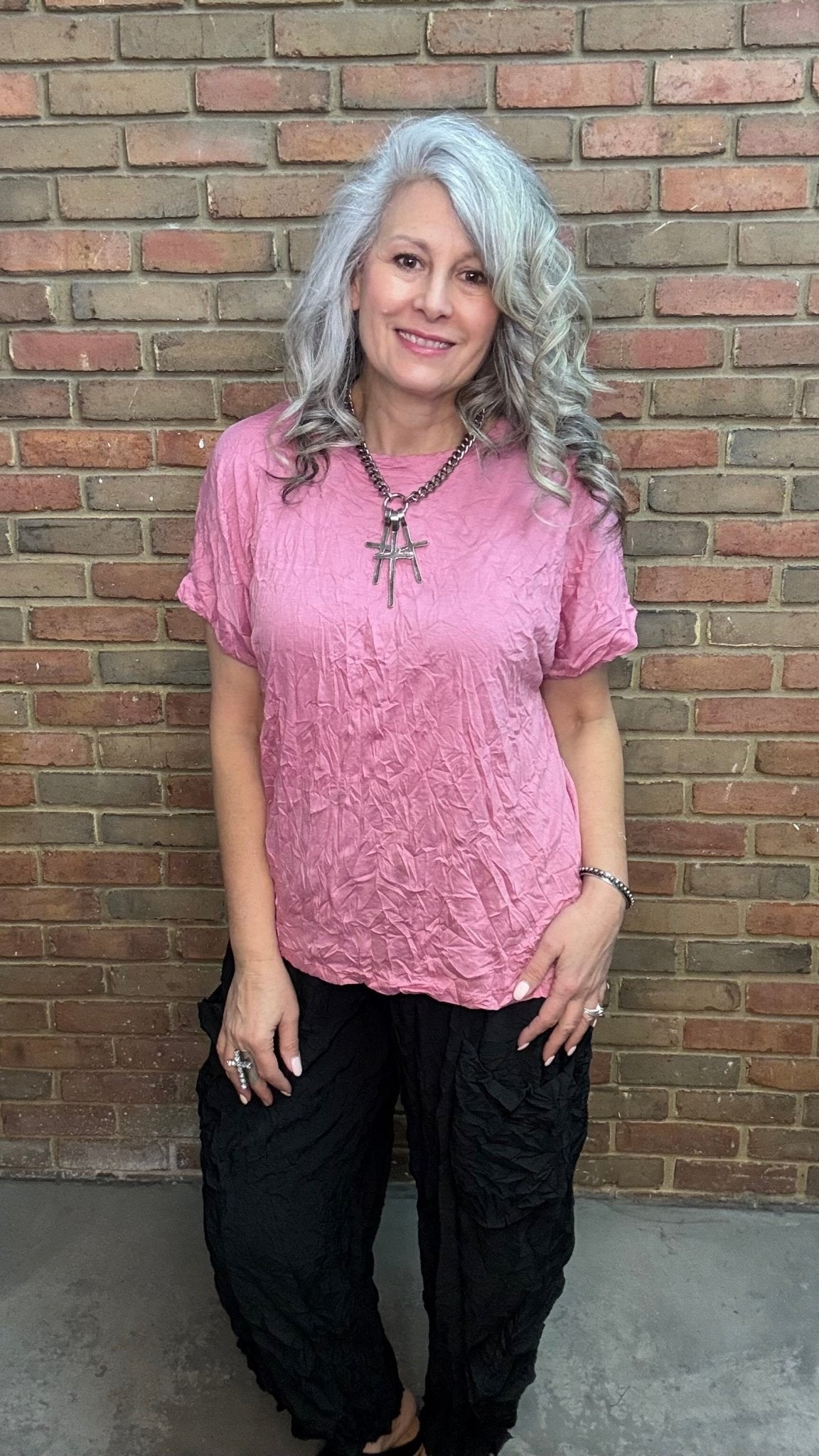 Rose Dolman Sleeve Top - Vintage Vault Boutique