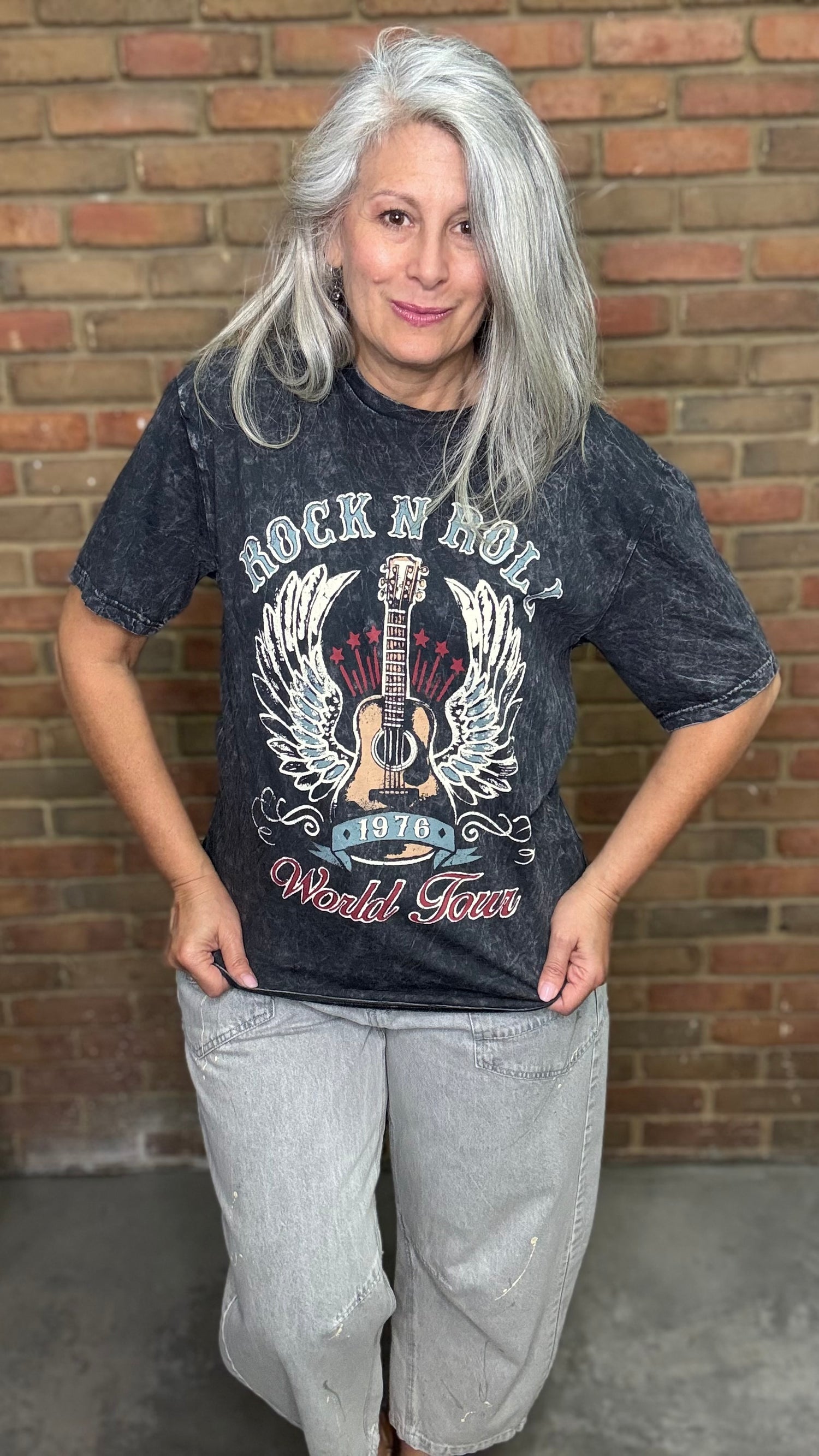 Vintage Washed Rock and Roll T-Shirt