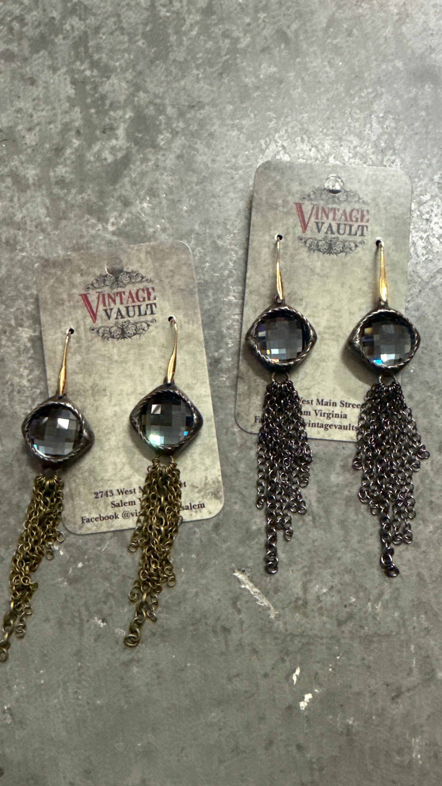 Crystal Chain Tassel Earring