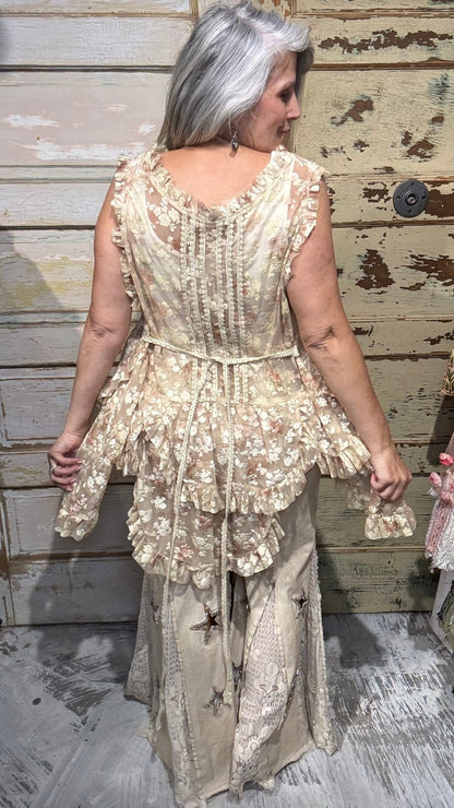 Dance Away Sleeveless Top - Vintage Vault Boutique