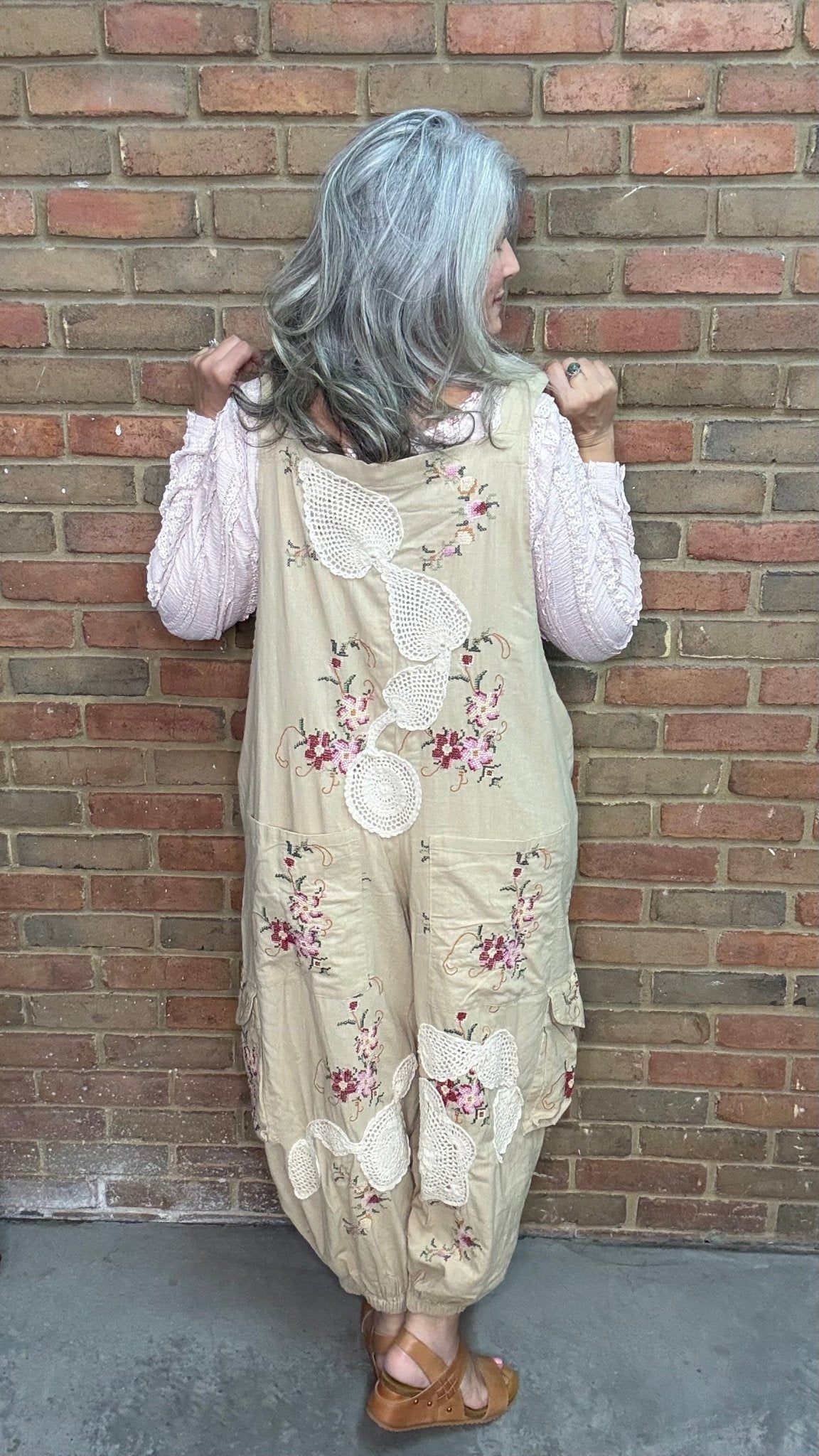 Trellis Views Overalls - Vintage Vault Boutique