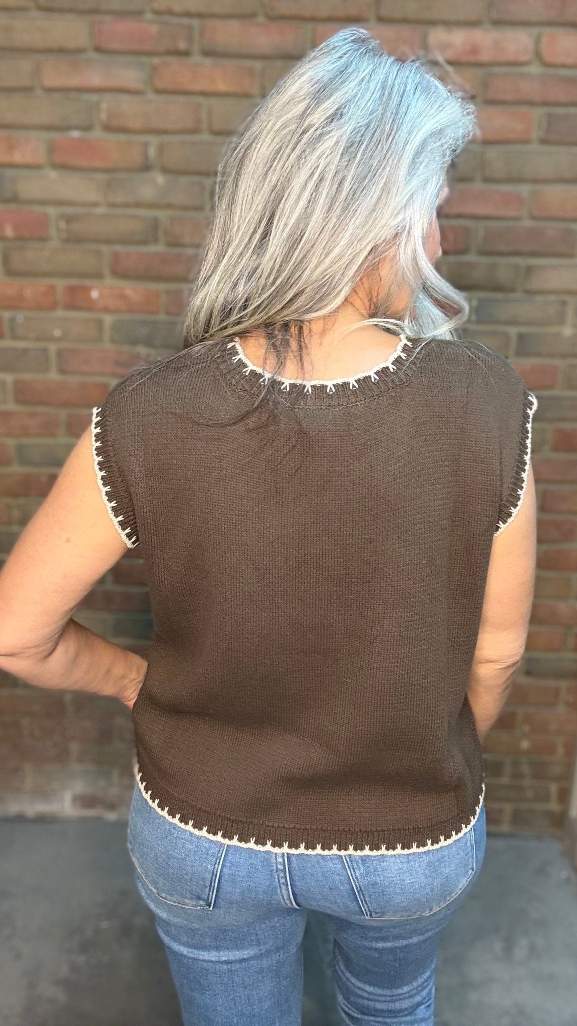 Fish Cap Sleeve Sweater - Vintage Vault Boutique