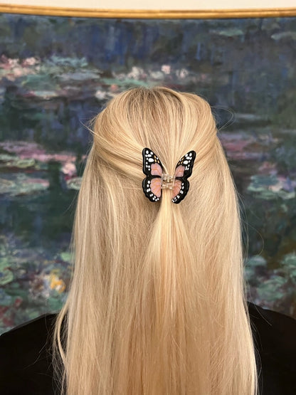 Hand Painted Mini Butterfly Claw Hair Clip