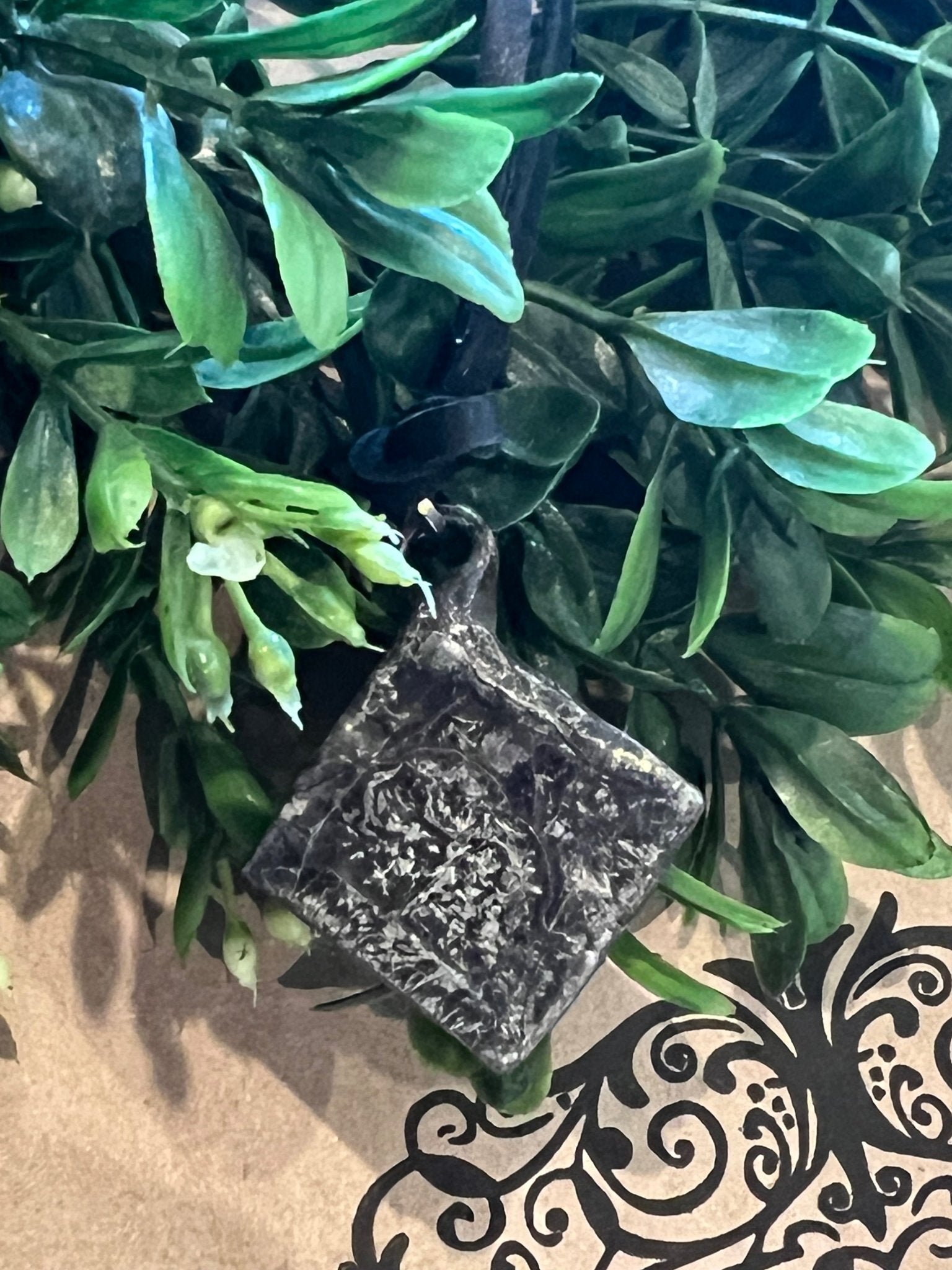 Mosaic Tile Pendant Necklace - Vintage Vault Boutique