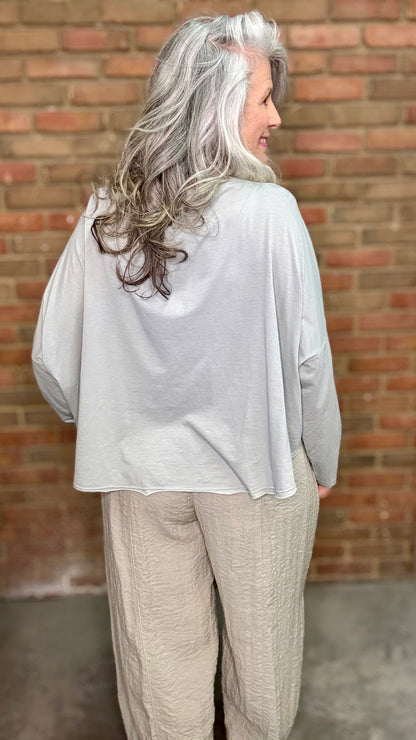 Moon Drape Neck Top