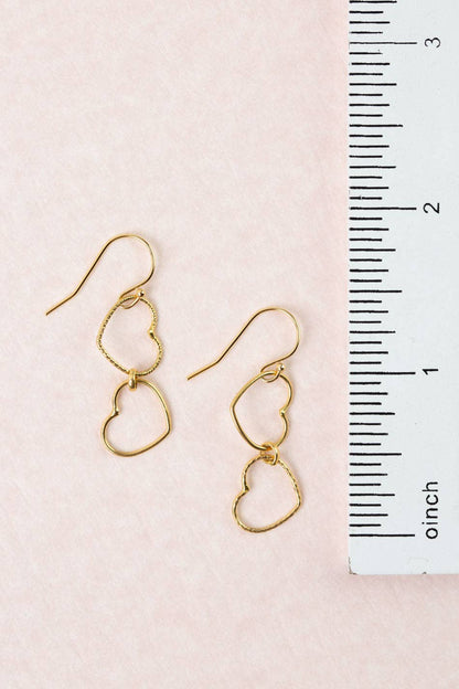 Bold Heart Simple Earrings