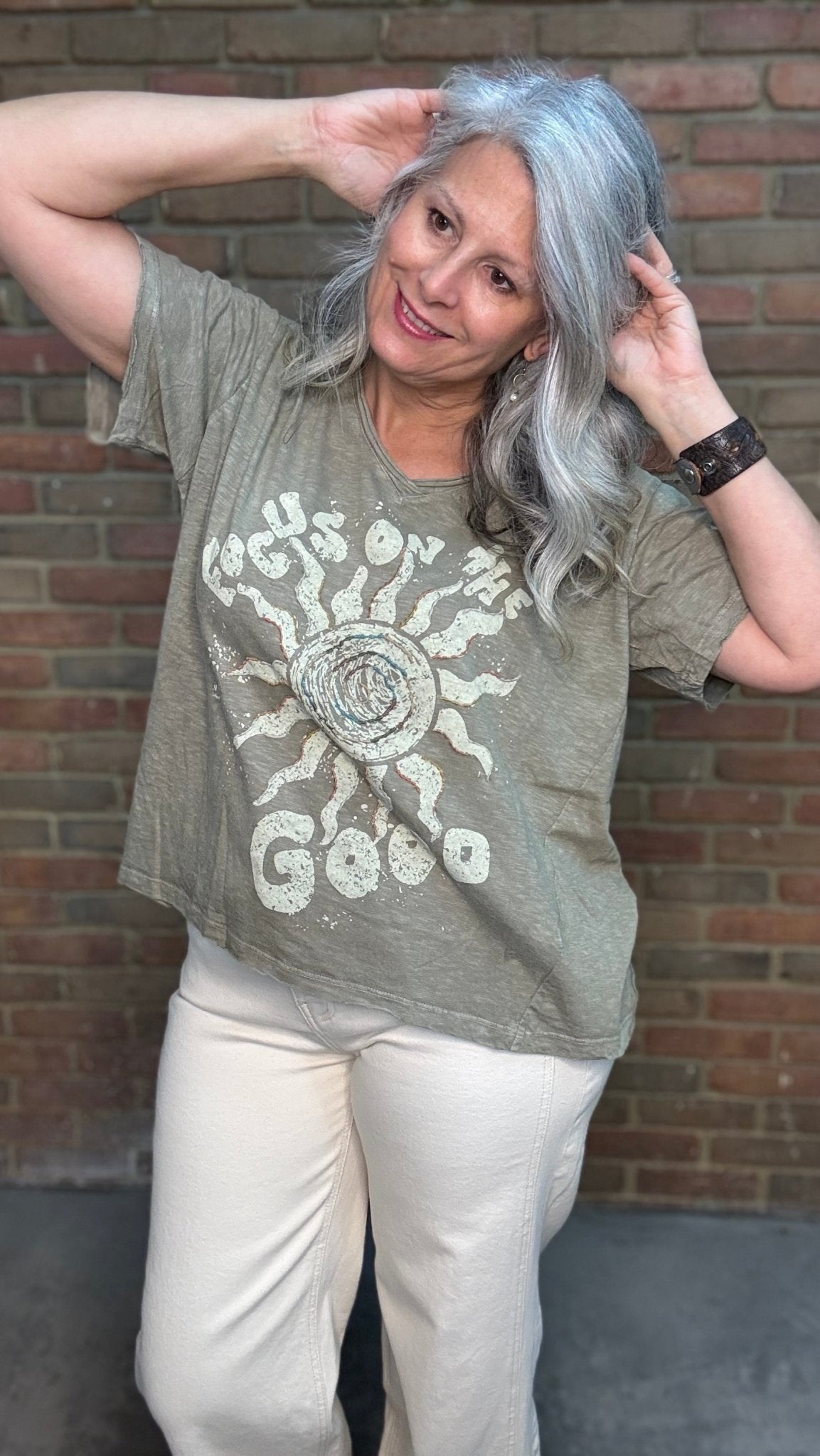Bahari - Focus on Good T-Shirt - Vintage Vault Boutique