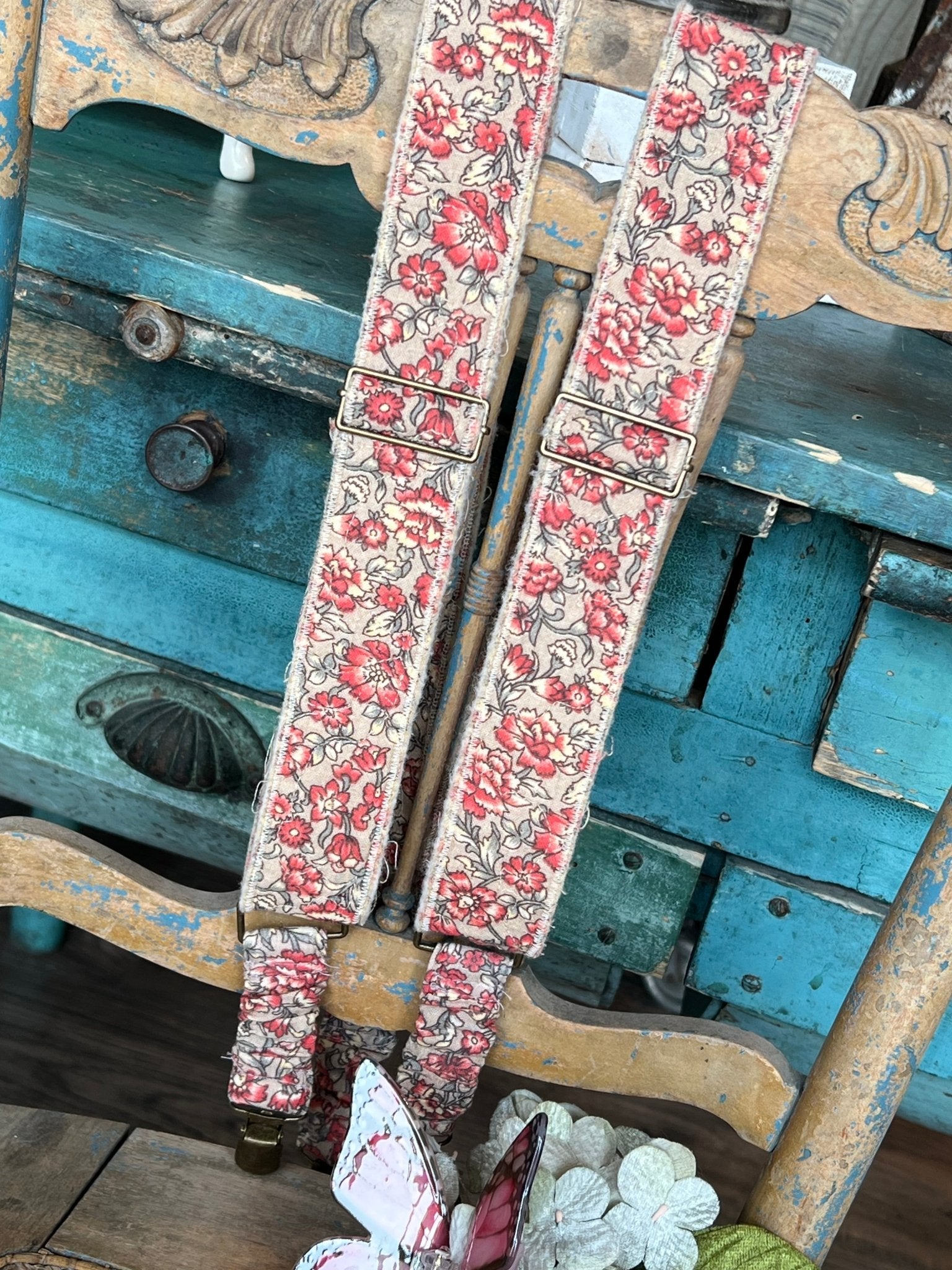 Gypsy Quilted Suspenders - Vintage Vault Boutique